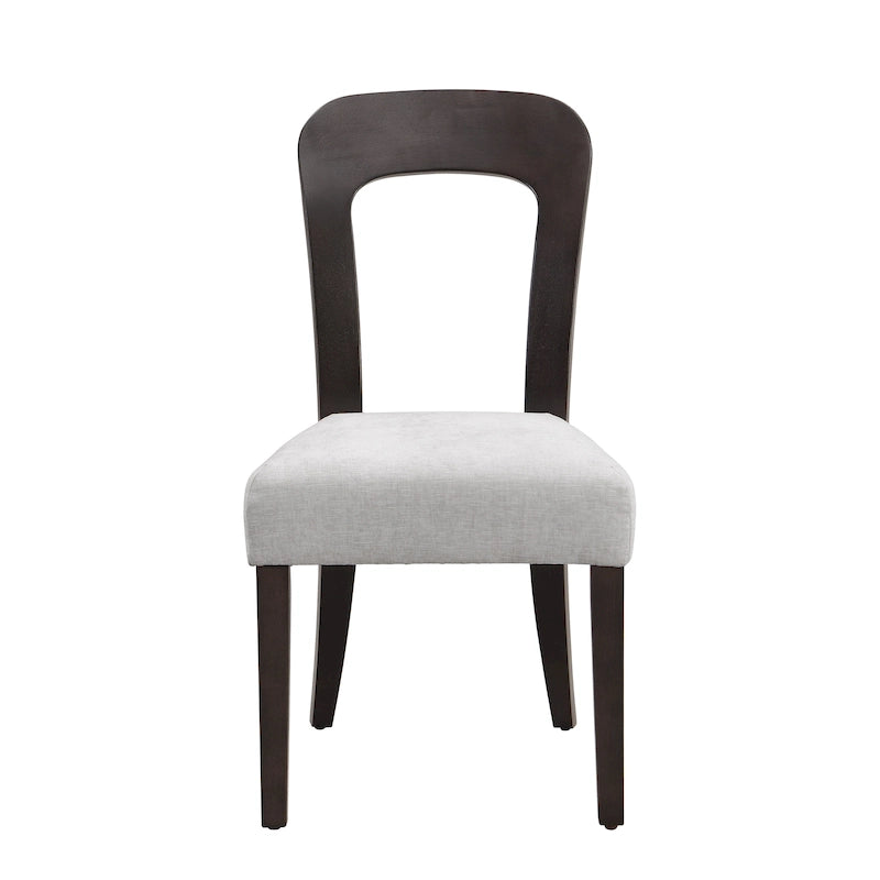 Upholstered Dining Chairs with Sturdy Wood Frame, Set of 2