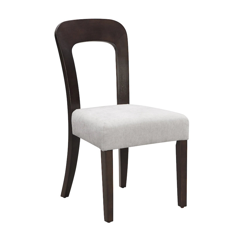 Upholstered Dining Chairs with Sturdy Wood Frame, Set of 2