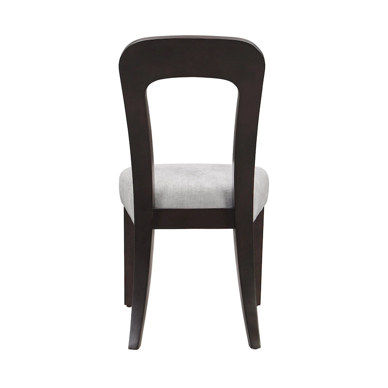 Upholstered Dining Chairs with Sturdy Wood Frame, Set of 2