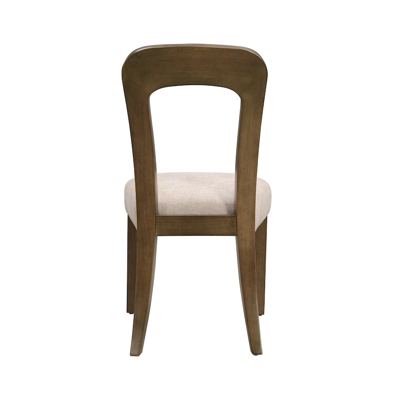Upholstered Dining Chairs with Sturdy Wood Frame, Set of 2