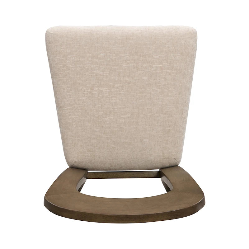Upholstered Dining Chairs with Sturdy Wood Frame, Set of 2