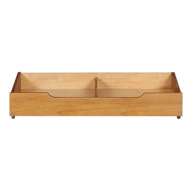 Organizador baúl de almacenamiento para debajo de la cama, de madera maciza, con ruedas, tamaño Queen King