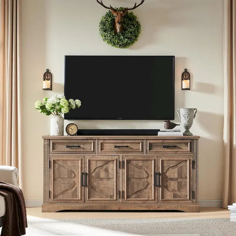 Farmhouse Buffet Sideboard Cabinet Coffee Bar Wine Bar for Dining Room