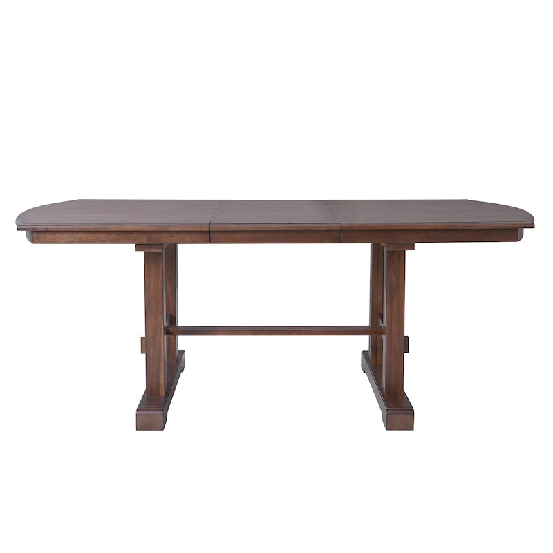 Tavolo da pranzo allungabile da 60-78", tavolo da cucina in legno stile rustico con prolunga rimovibile per 4-8 persone