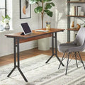 Bureau moderne pour le télétravail, avec pieds en métal et plateau en MDF stratifié