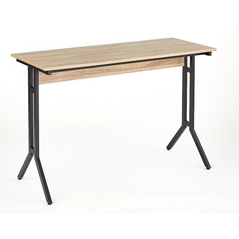 Bureau moderne pour le télétravail, avec pieds en métal et plateau en MDF stratifié