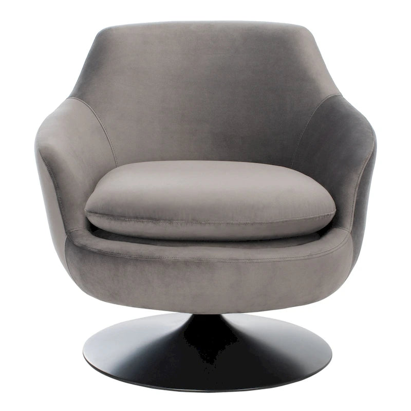 Citrine Velvet Swivel Accent Chair Mid-Century Modern Living Room