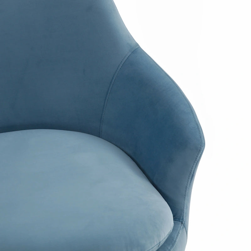 Citrine Velvet Swivel Accent Chair Mid-Century Modern Living Room