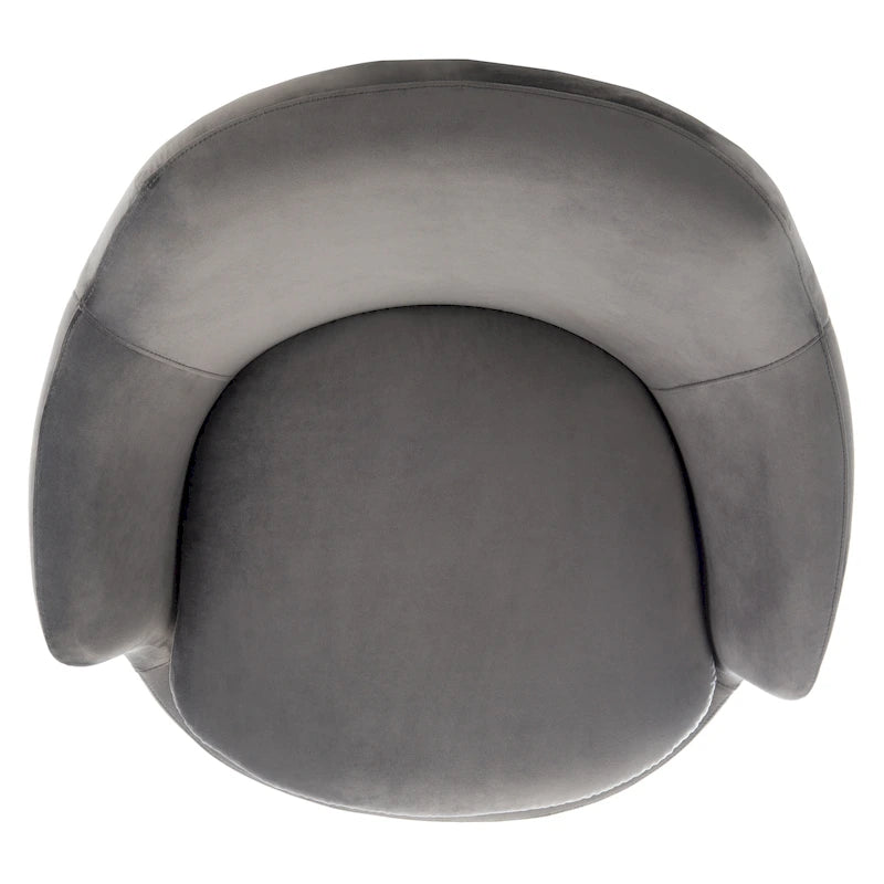 Citrine Velvet Swivel Accent Chair Mid-Century Modern Living Room