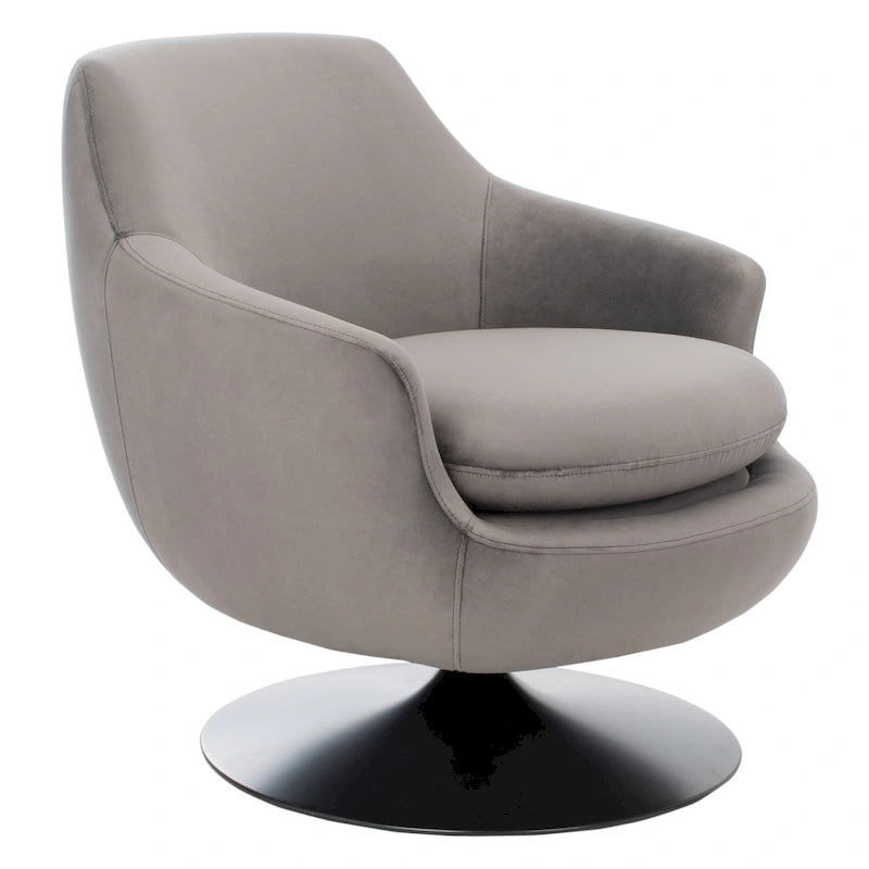 Citrine Velvet Swivel Accent Chair Mid-Century Modern Living Room