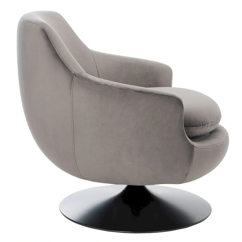 Citrine Velvet Swivel Accent Chair Mid-Century Modern Living Room