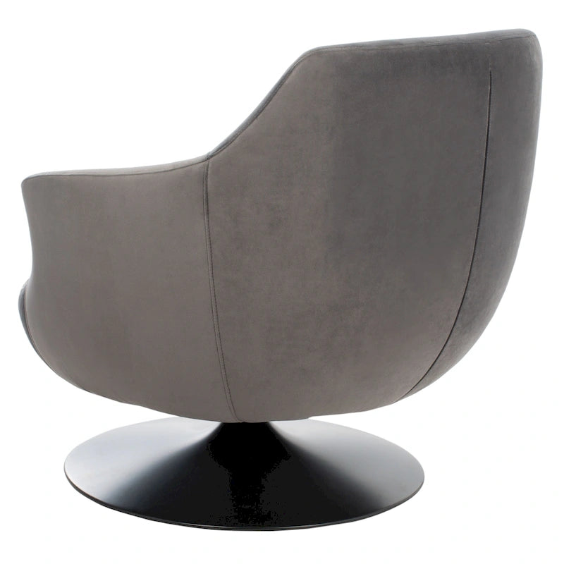 Citrine Velvet Swivel Accent Chair Mid-Century Modern Living Room