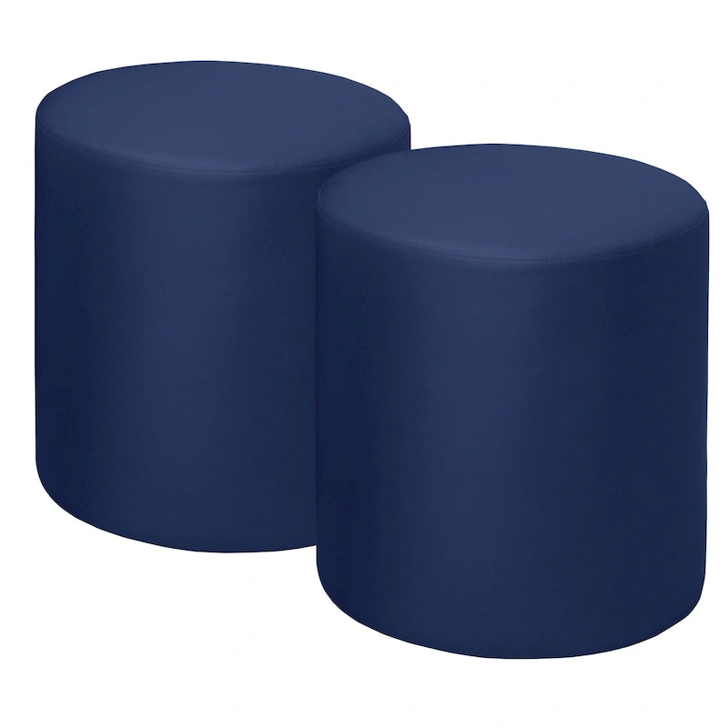 Pouf rond (ensemble de 2)