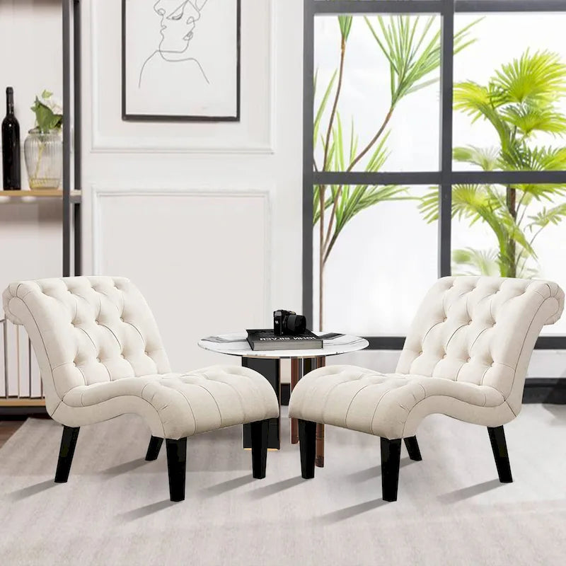 Ensemble de 2 fauteuils d’appoint, fauteuils de salon