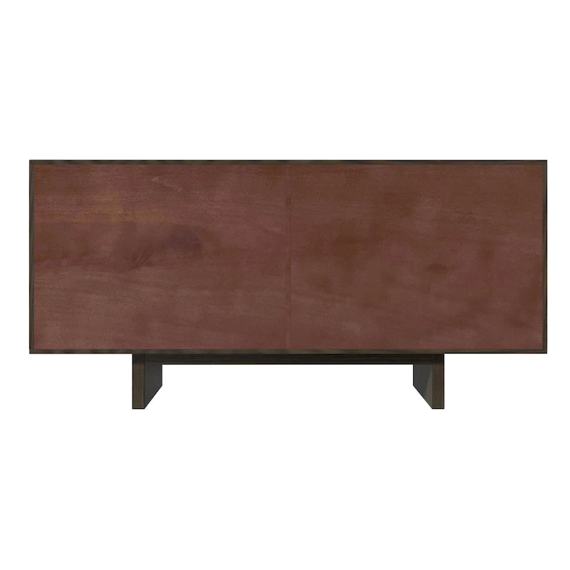 Buffet vaisselier moderne en bois avec rangement et 4 portes