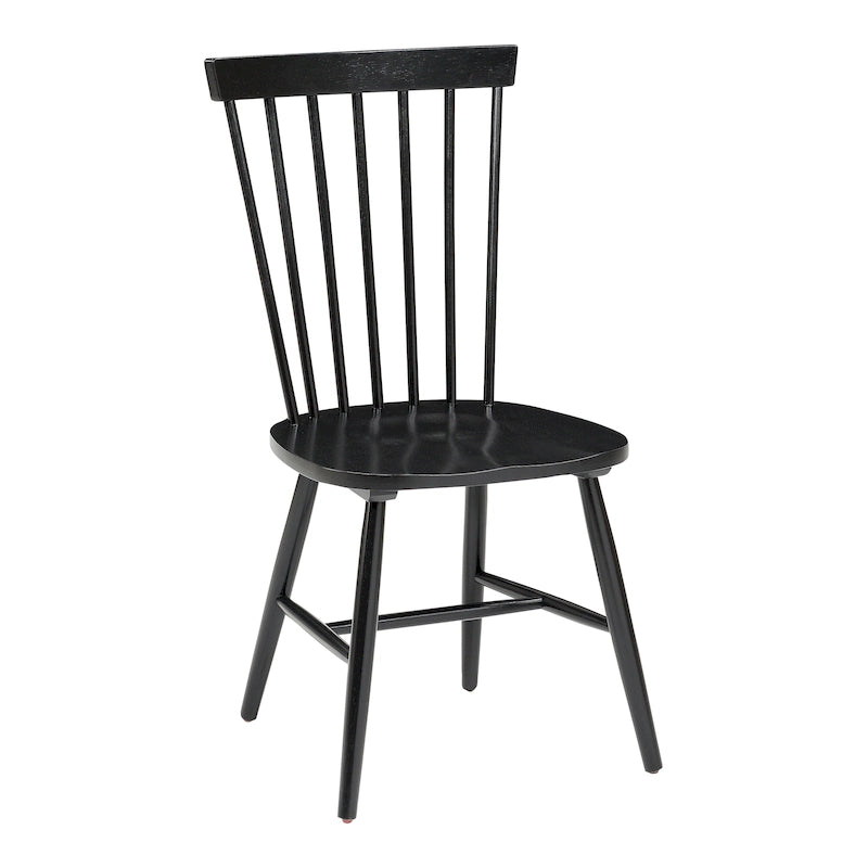 Sedie da pranzo in stile Windsor rustico, set di 2