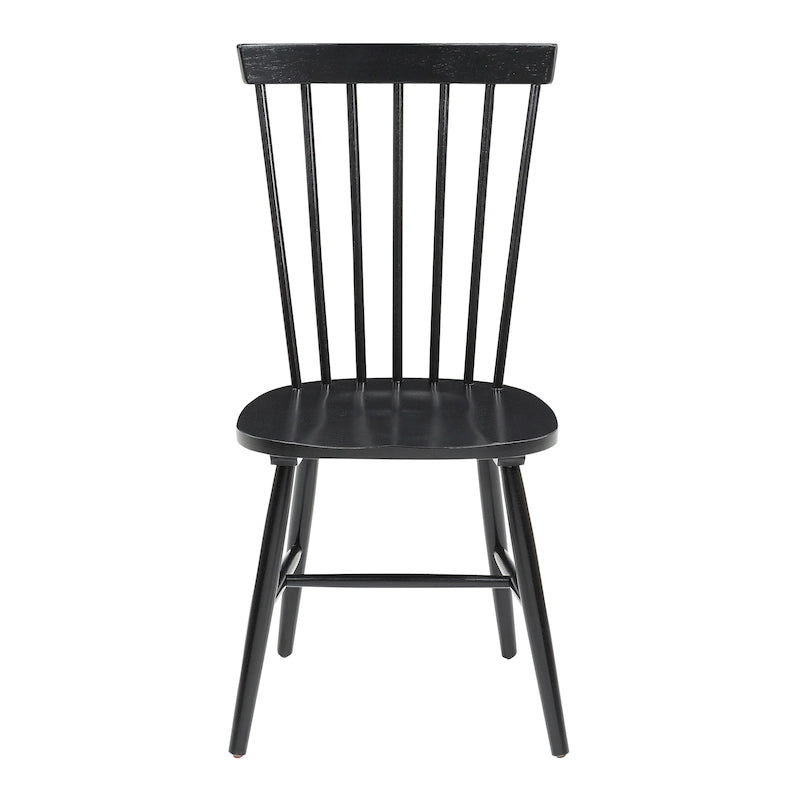 Sedie da pranzo in stile Windsor rustico, set di 2