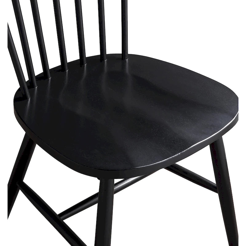Sedie da pranzo in stile Windsor rustico, set di 2