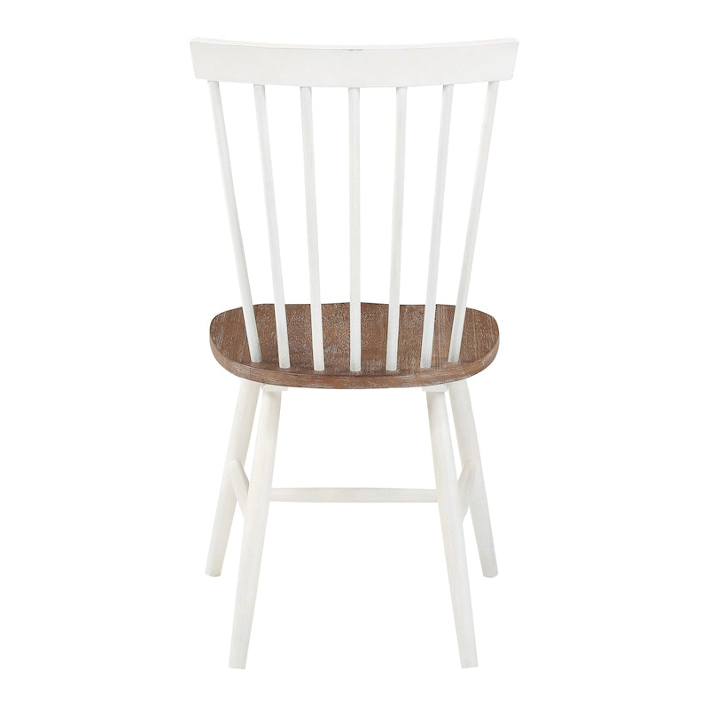 Sedie da pranzo in stile Windsor rustico, set di 2