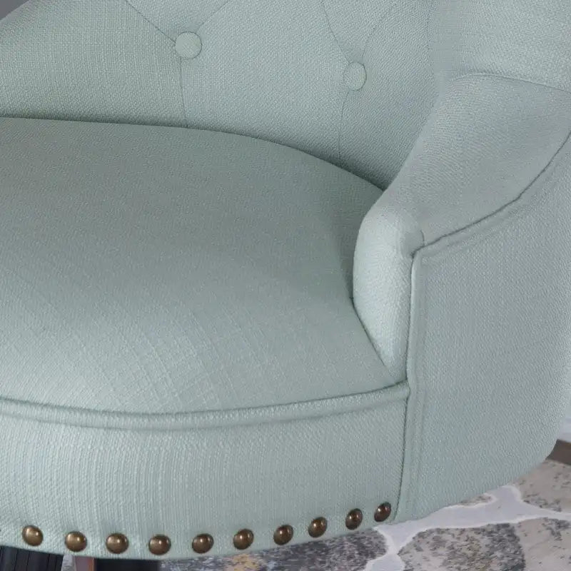 Adjustable Swivel High Back Task Chair with Tufted Fabric Upholstery