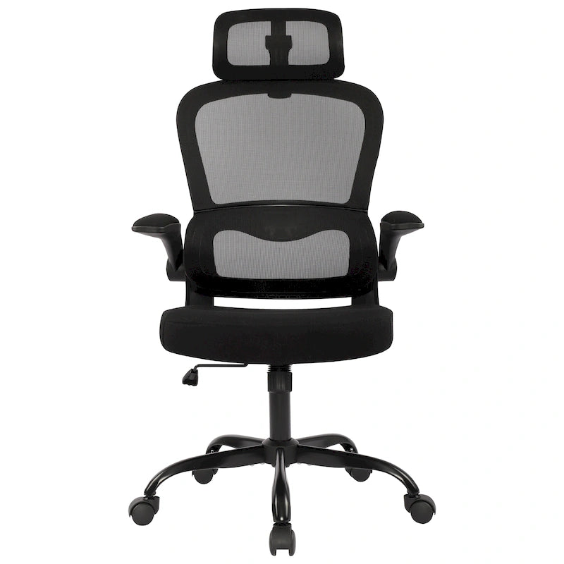 High Back Mesh Ergonomic Office Chair with Lumbar Support and Armrests