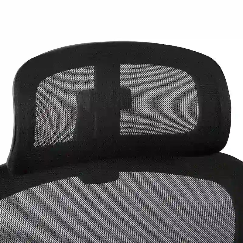 Silla de oficina ergonómica de respaldo alto con malla, soporte lumbar y reposabrazos