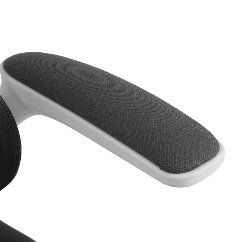 Silla de oficina ergonómica de respaldo alto con malla, soporte lumbar y reposabrazos