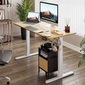 Bureau électrique réglable en hauteur, bureau informatique assis-debout avec plateau à raccord