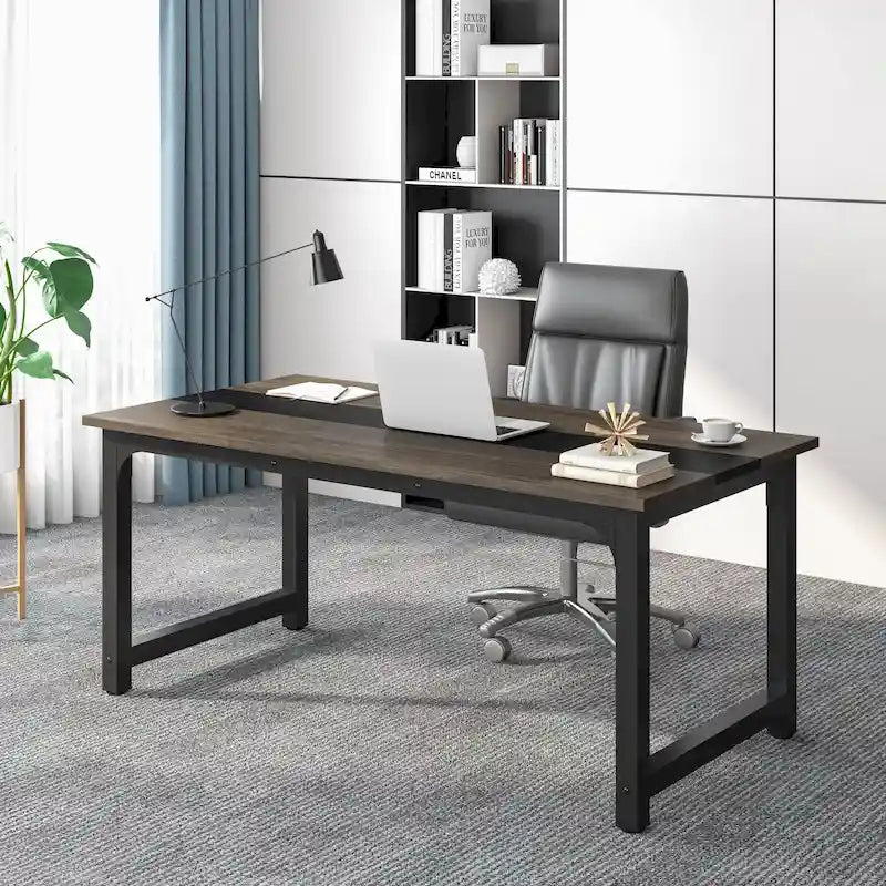 Bureau d’ordinateur moderne de 63 pouces pour bureau à domicile
