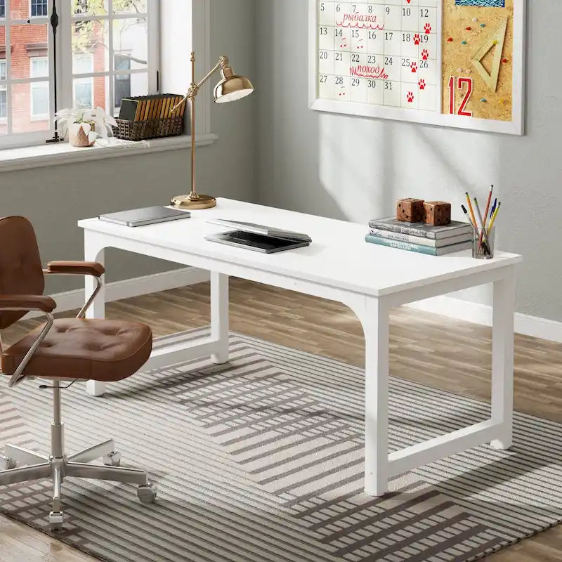 Bureau d’ordinateur moderne de 63 pouces pour bureau à domicile