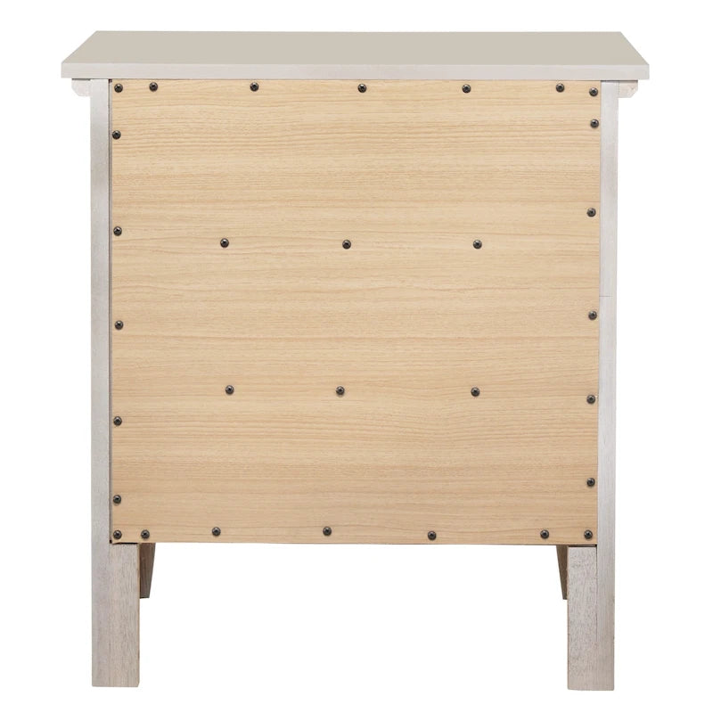Comodino moderno con 3 cassetti, tavolino laterale per camera da letto con contenitore, 26H x 24W x 18D pollici