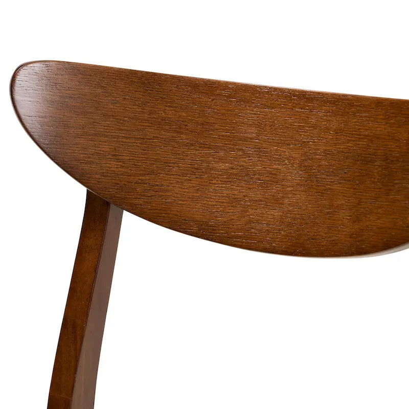 4-teiliges Esszimmerstuhl-Set im modernen Mid-Century-Stil