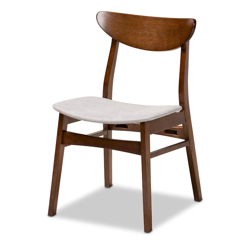 4-teiliges Esszimmerstuhl-Set im modernen Mid-Century-Stil