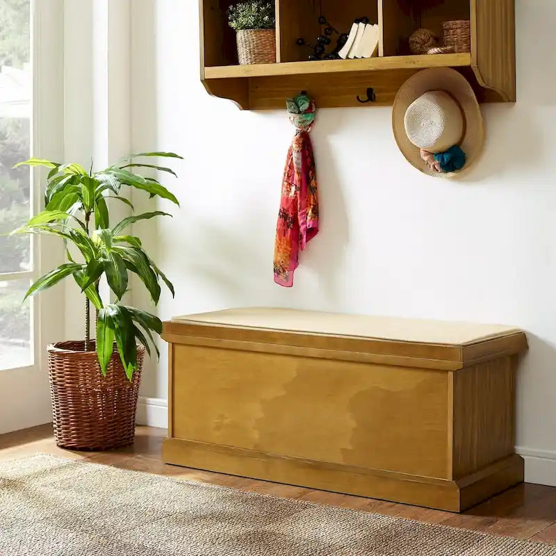Entryway Cubby Storage Bench with Baskets and Shoe Slots 42W