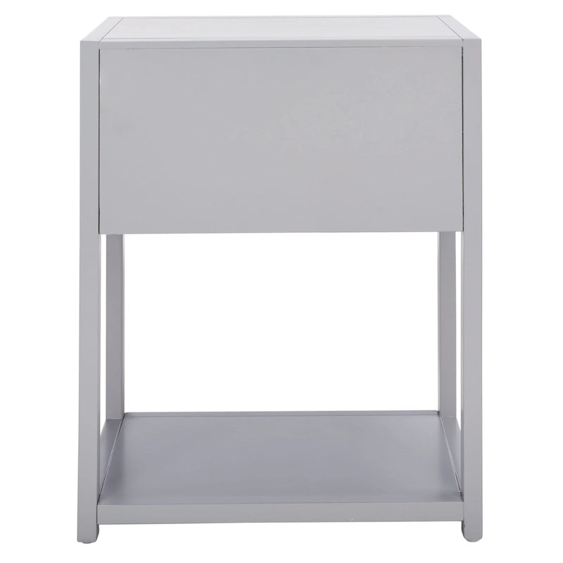 1-Drawer 1-Shelf Accent Table Nightstand with Open Bottom Shelf
