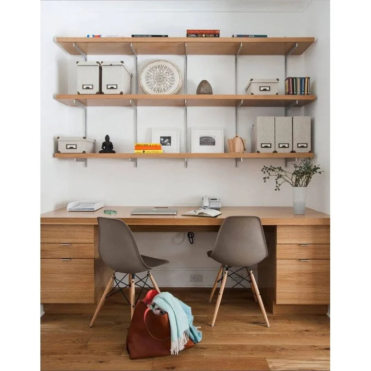 Lot de 2 chaises de salle à manger rétro en plastique, avec pieds en bois massif