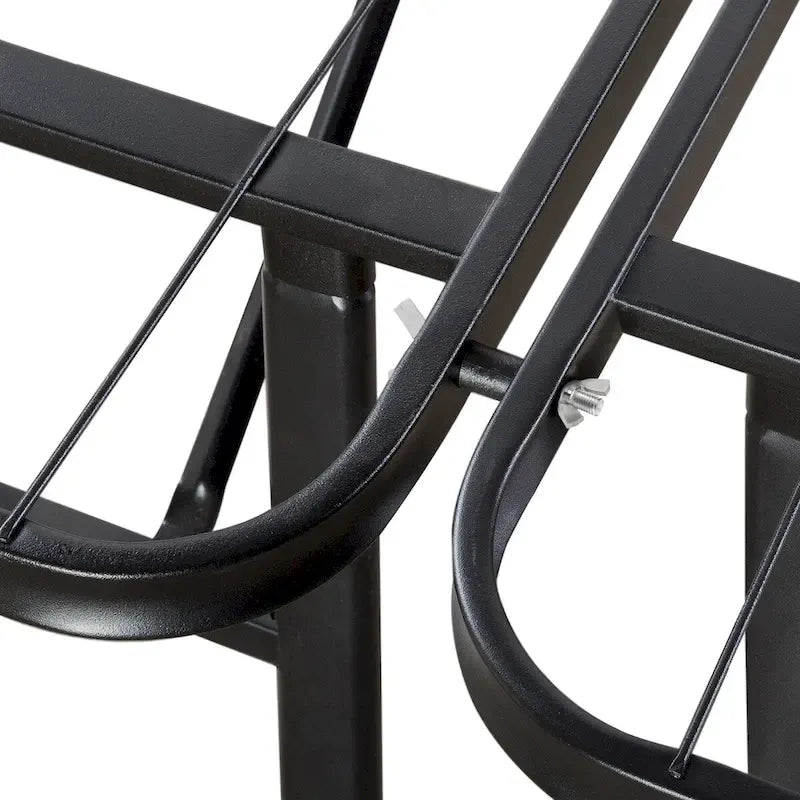 Cama con base inteligente de 14 pulgadas y estructura plegable de acero de alta resistencia