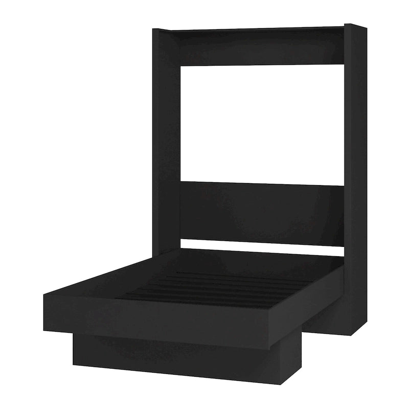Queen Murphy Wall Bed with Display Shelf Foldable Space-Saving Design