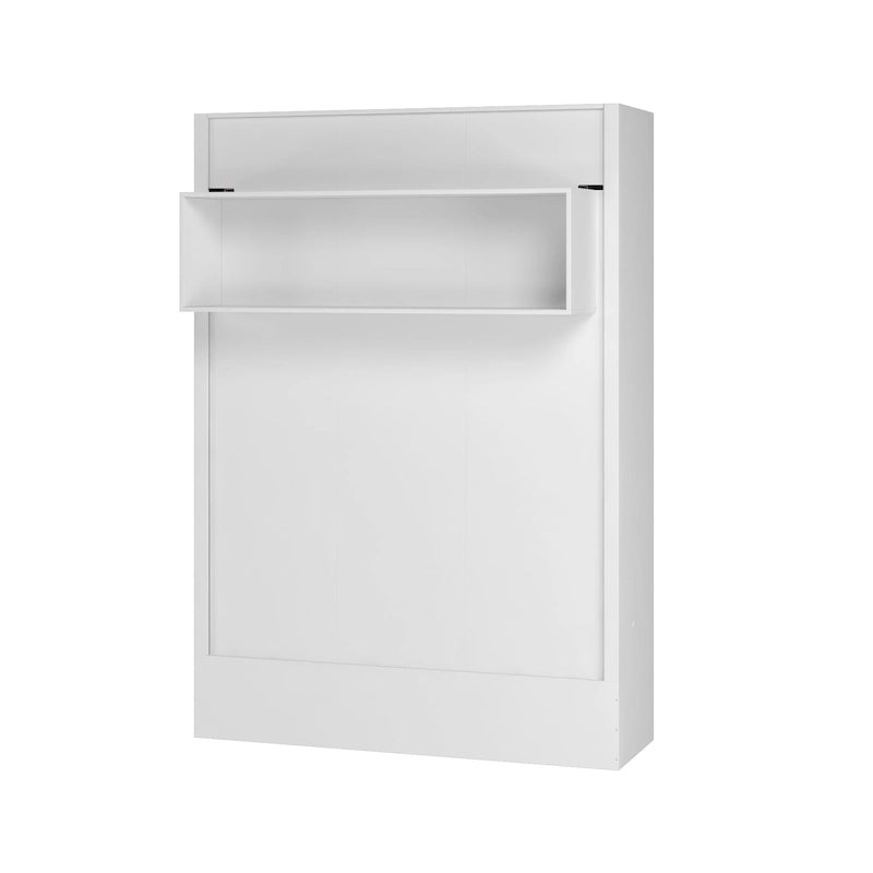 Queen Murphy Wall Bed with Display Shelf Foldable Space-Saving Design