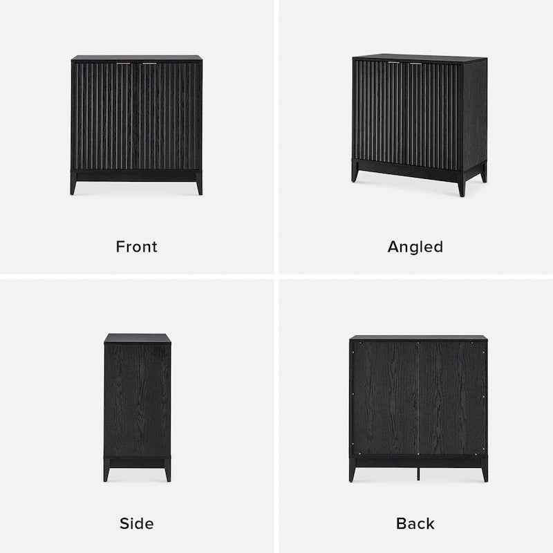 Armario de almacenamiento Brooklyn, mueble auxiliar moderno estilo rústico para entrada, aparador