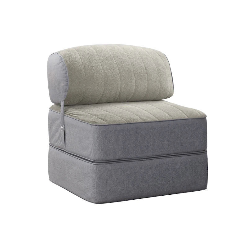 Convertible Folding Sofa Bed and Chair Bed with Back Bolster