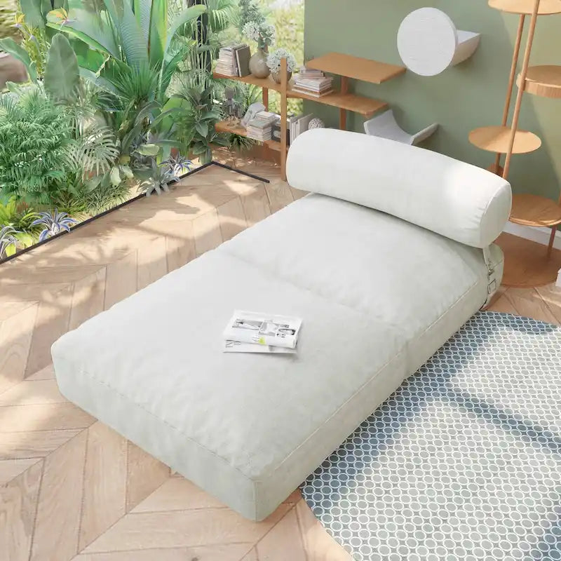 Convertible Folding Sofa Bed and Chair Bed with Back Bolster