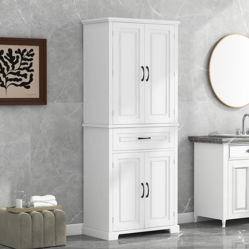 Mobiletto contenitore da bagno con ante e cassetto