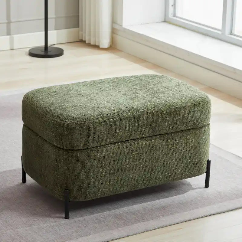 Upholstered Swivel Barrel Accent Chair with Storage Ottoman Option