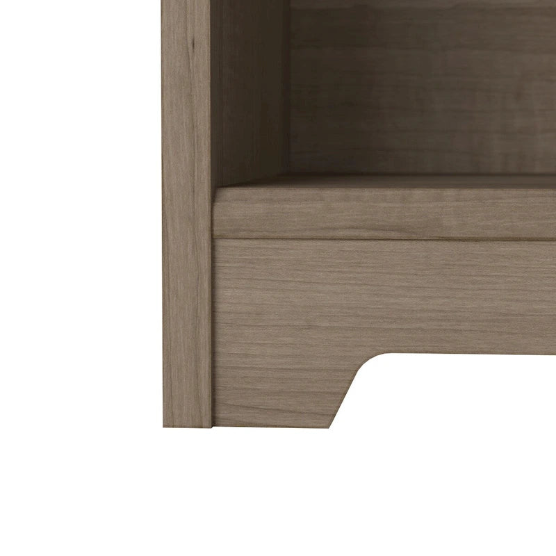 52W 3-Position Sit to Stand Corner Desk with Shelves and Storage