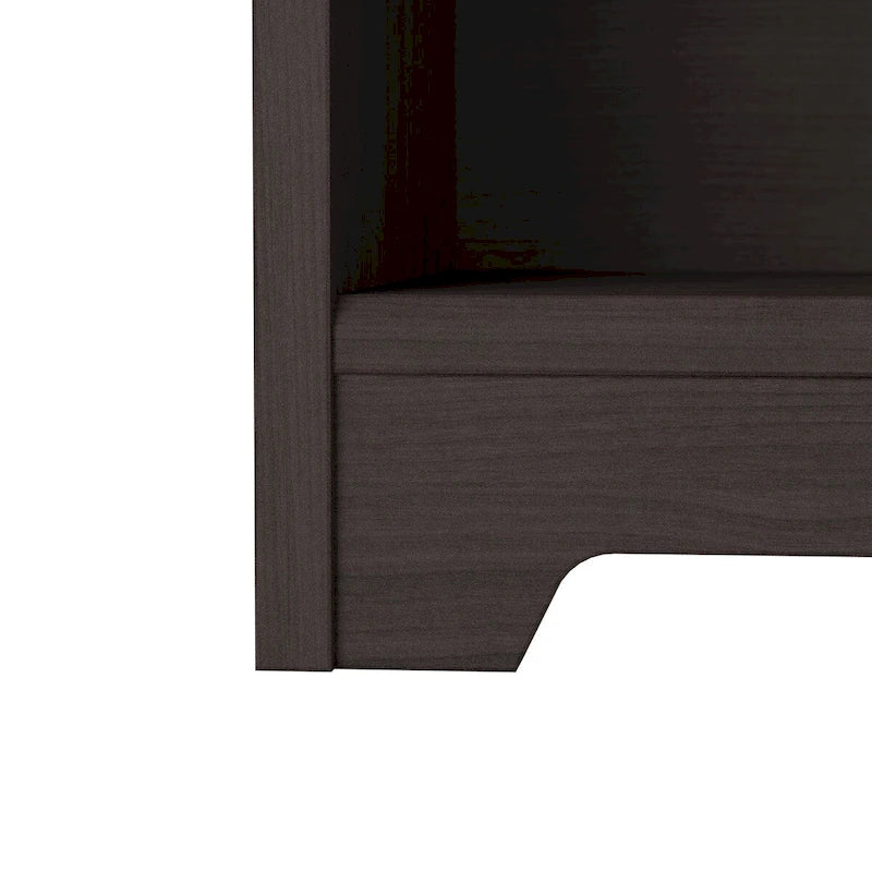 52W 3-Position Sit to Stand Corner Desk with Shelves and Storage