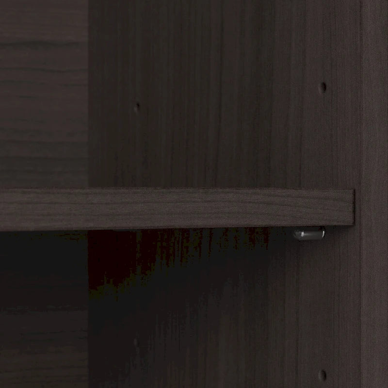 52W 3-Position Sit to Stand Corner Desk with Shelves and Storage